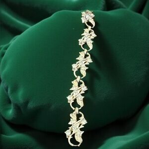 Silver Leaf Bracelet